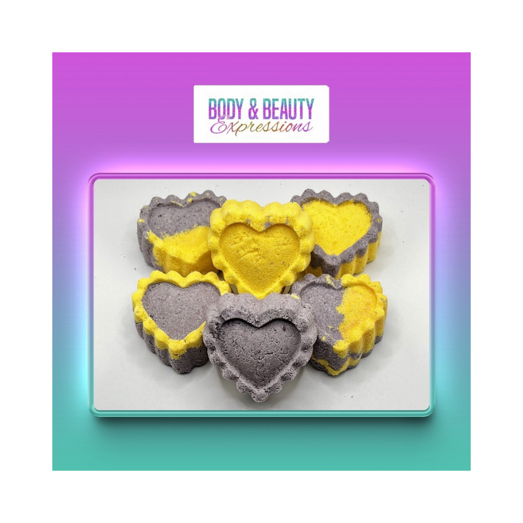 Lavender and Chamomile Heart Set Shower Steamers